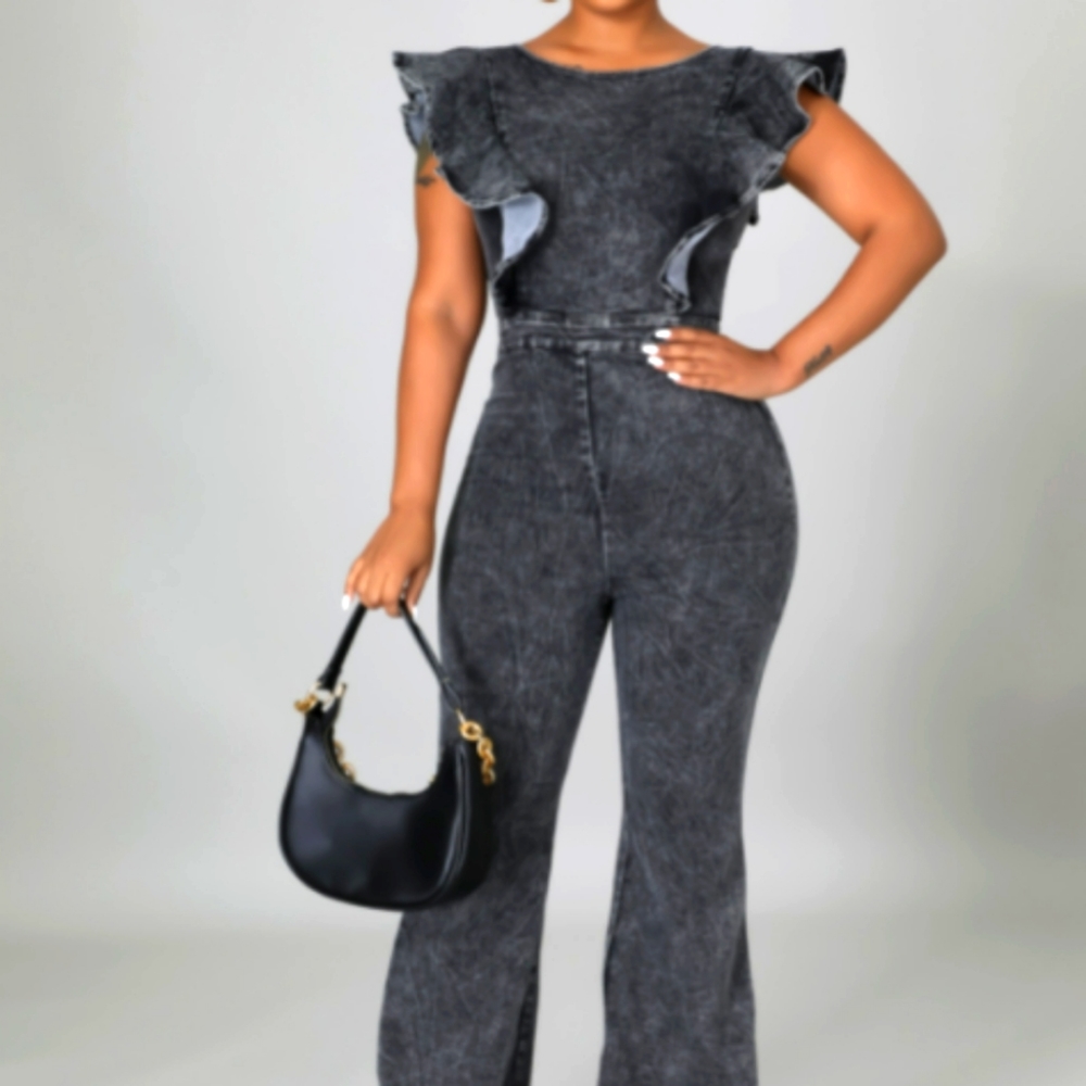Black Stonewash Jumper